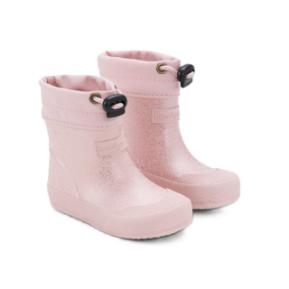 Bundgaard Malik 9412 Old Rose Sparkle zateplené barefoot holínky